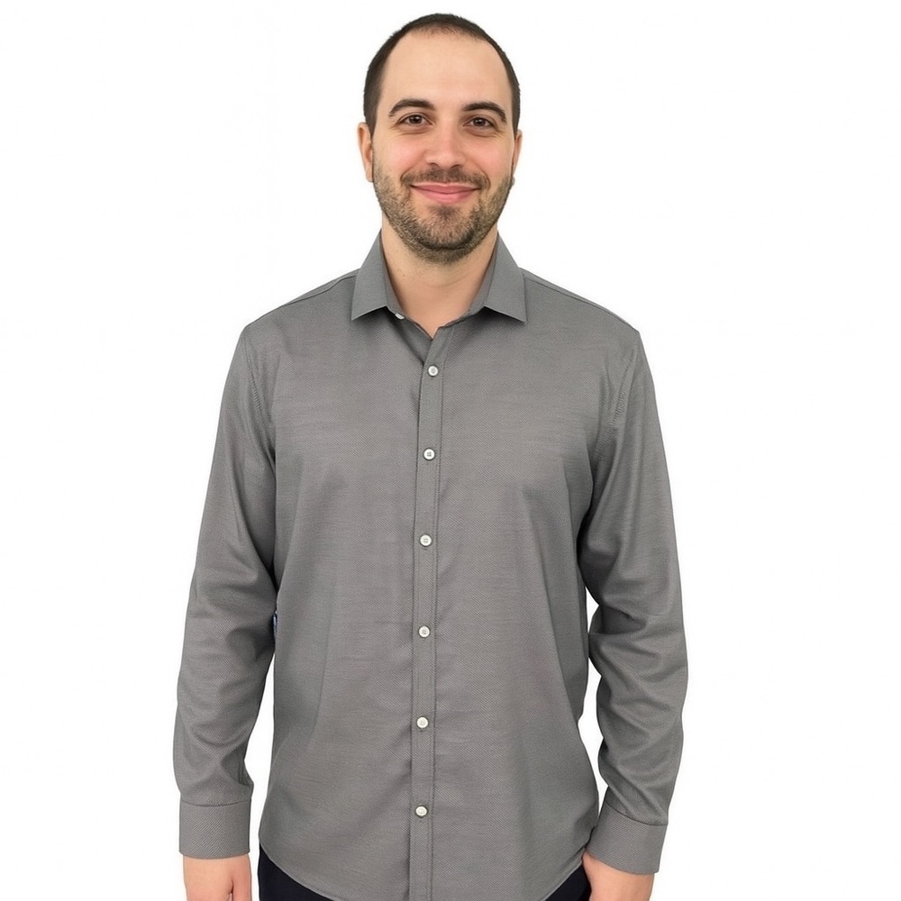 Calvin klein Infinite Cool Dress Shirt Size L 1920 B